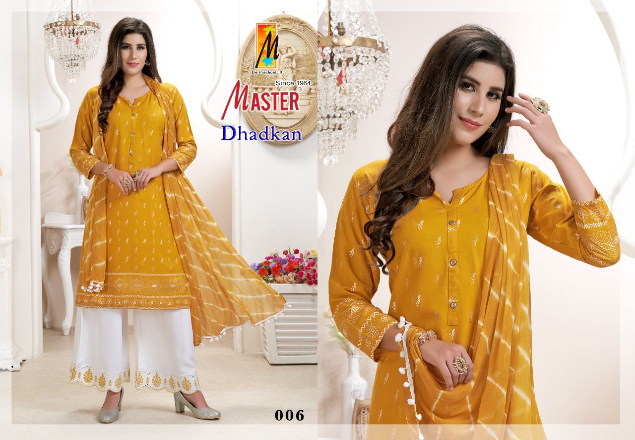 Master Dhadkan Regular Wear Wholesale Readymade Plazzo Suits
